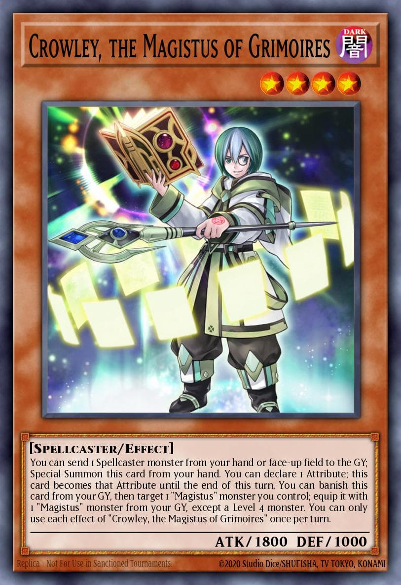 Crowley, the Magistus of Grimoires Genesis Impact card