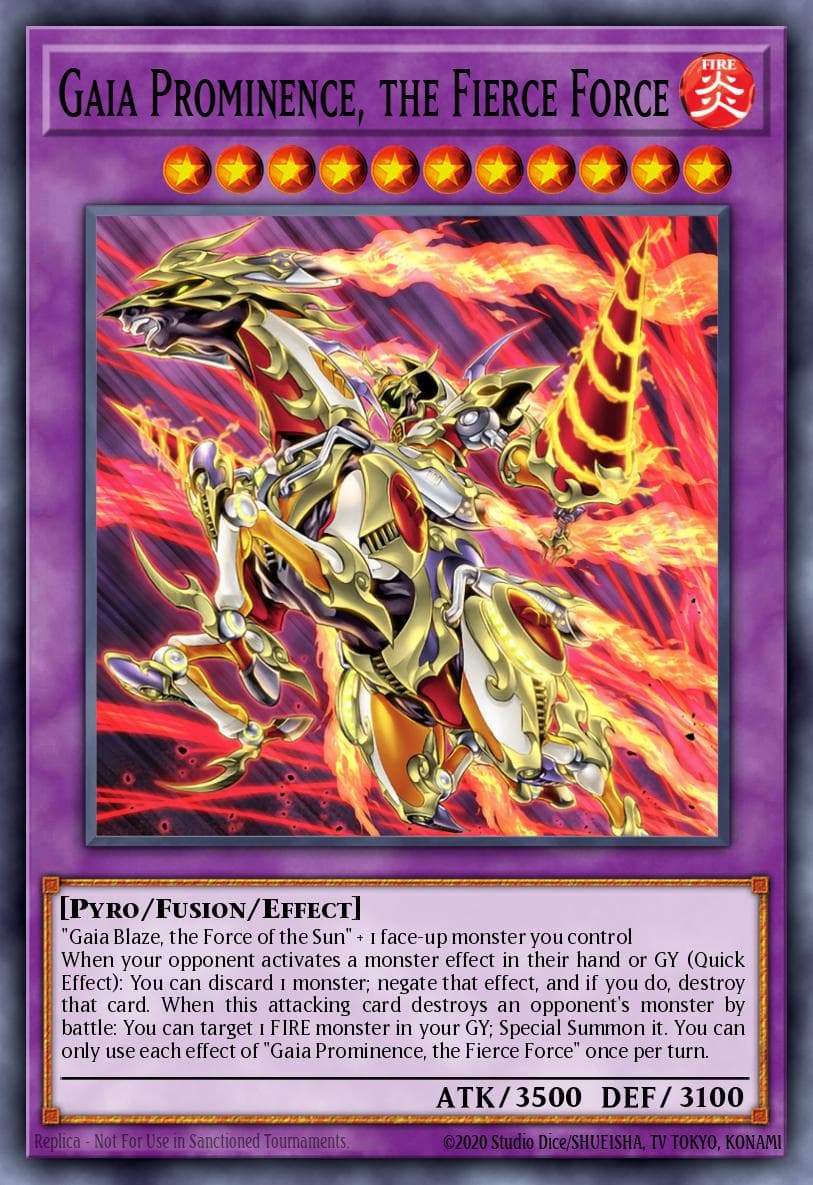 Gaia Prominence, the Fierce Force Age of Overlord card