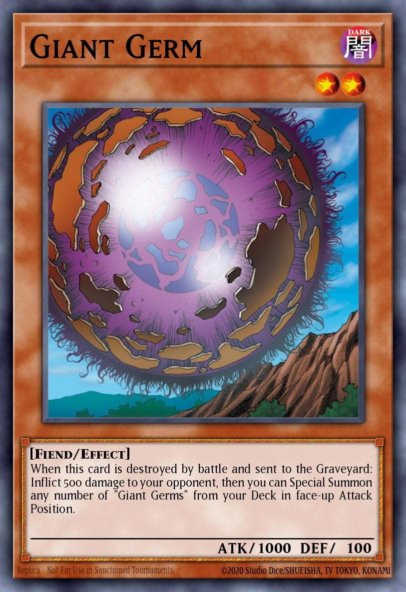 Giant Germ Duelist League 3 participation cards card