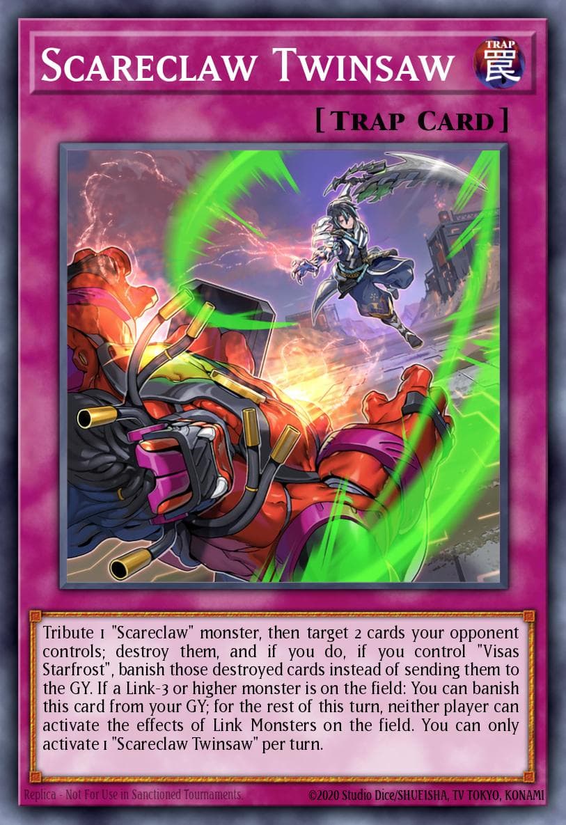 Scareclaw Twinsaw 25th Anniversary Tin: Dueling Heroes Mega Pack card