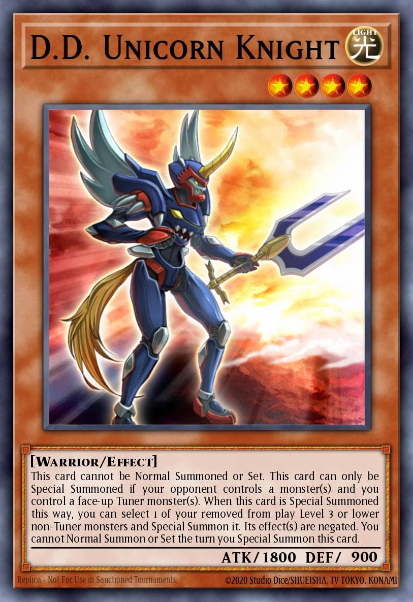 D.D. Unicorn Knight Duelist Revolution: Special Edition card
