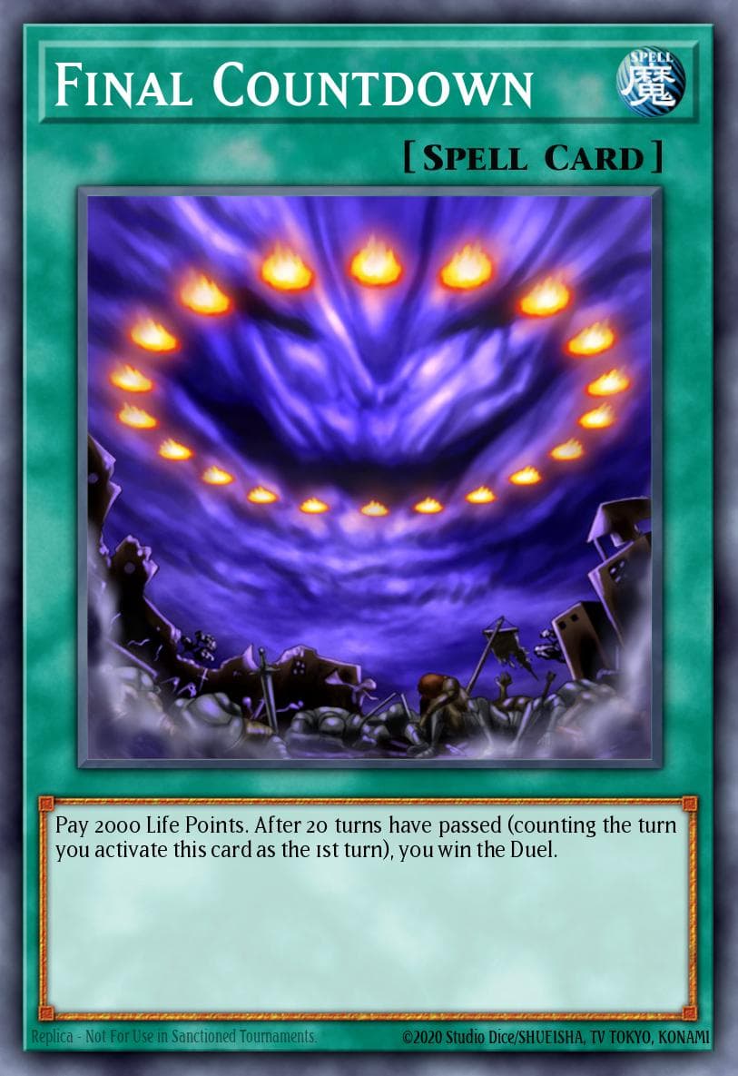 Final Countdown 遊戲王 card