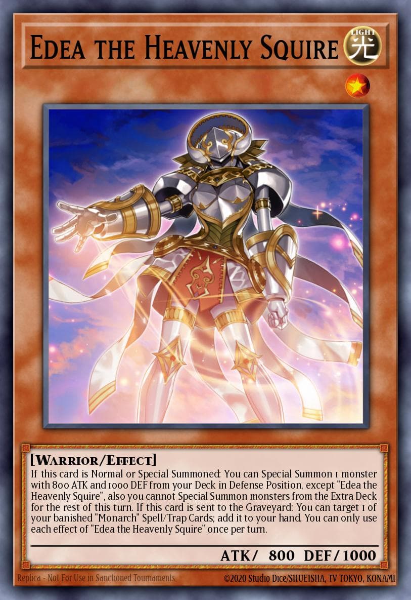 Edea the Heavenly Squire Emperor of Darkness Structure Deck card