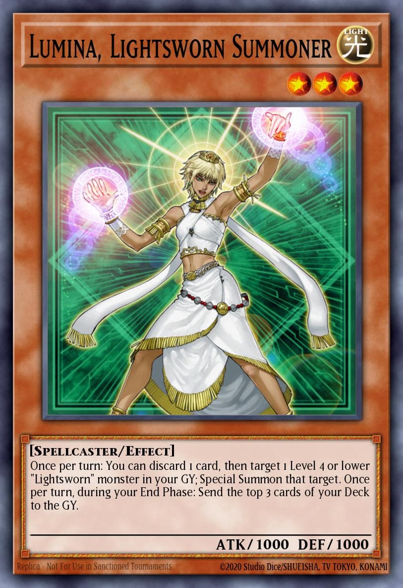 Lumina, Lightsworn Summoner Realm of Light Structure Deck card