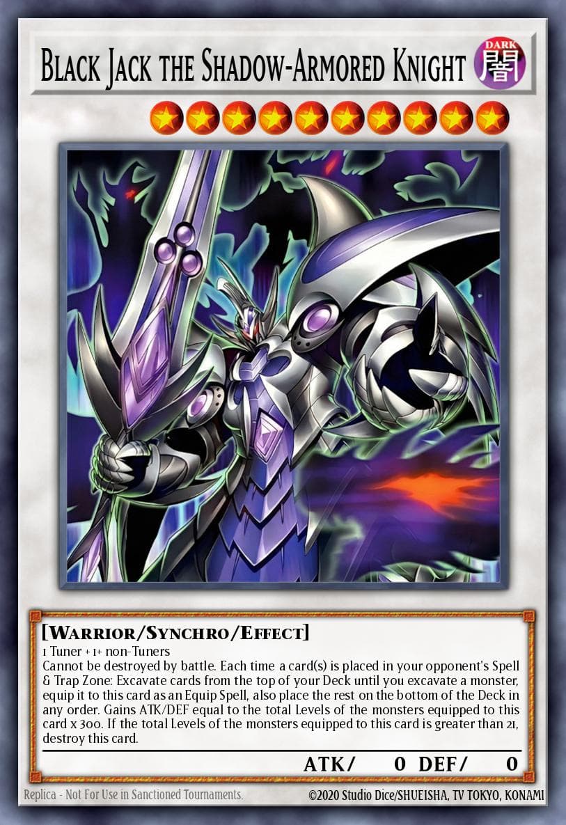 Black Jack the Shadow-Armored Knight 游戏王 card