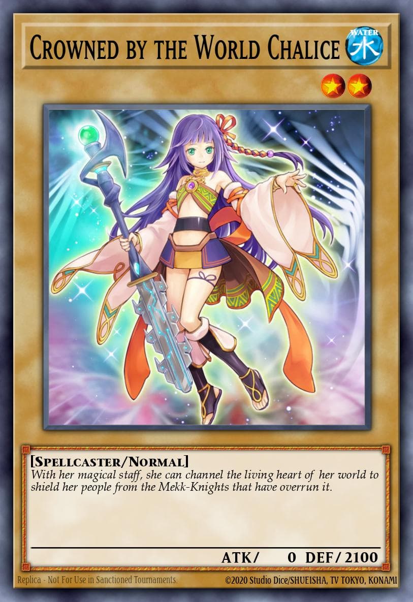 Crowned by the World Chalice Code of the Duelist Special Edition card