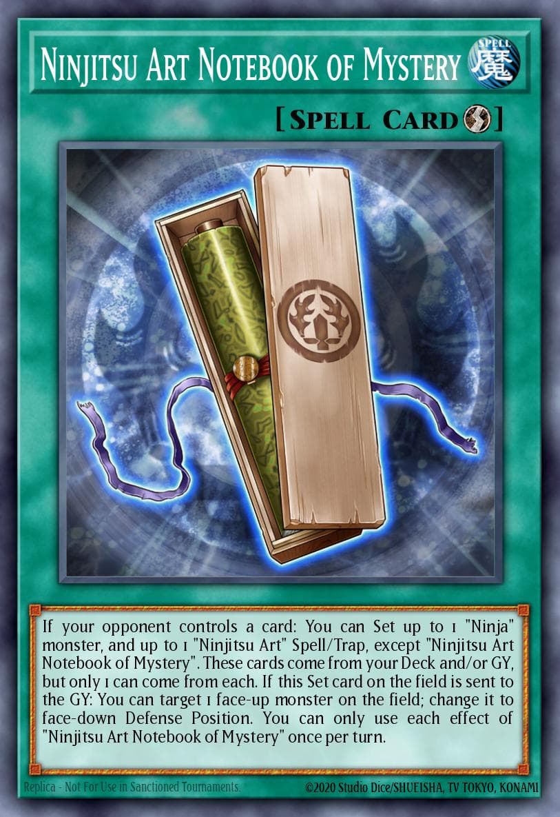Ninjitsu Art Notebook of Mystery 25th Anniversary Tin: Dueling Heroes Mega Pack card