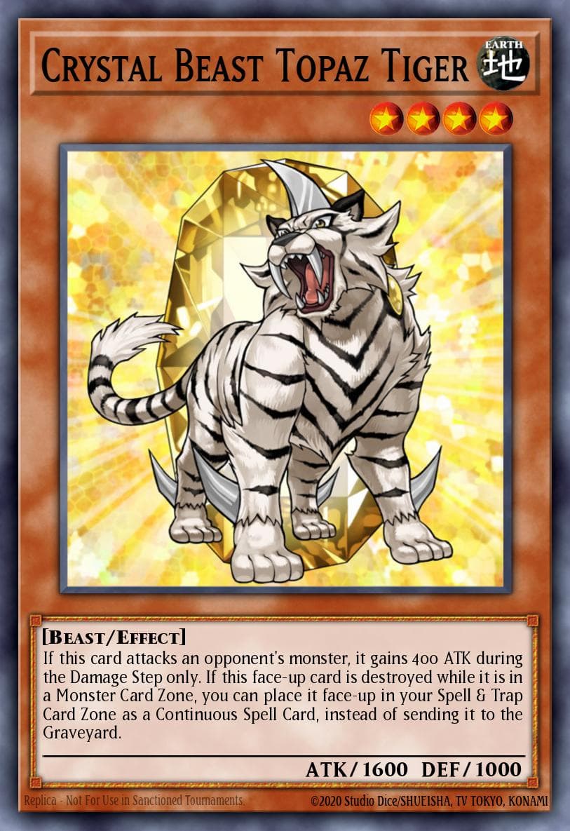 Crystal Beast Topaz Tiger Force of the Breaker: Special Edition card