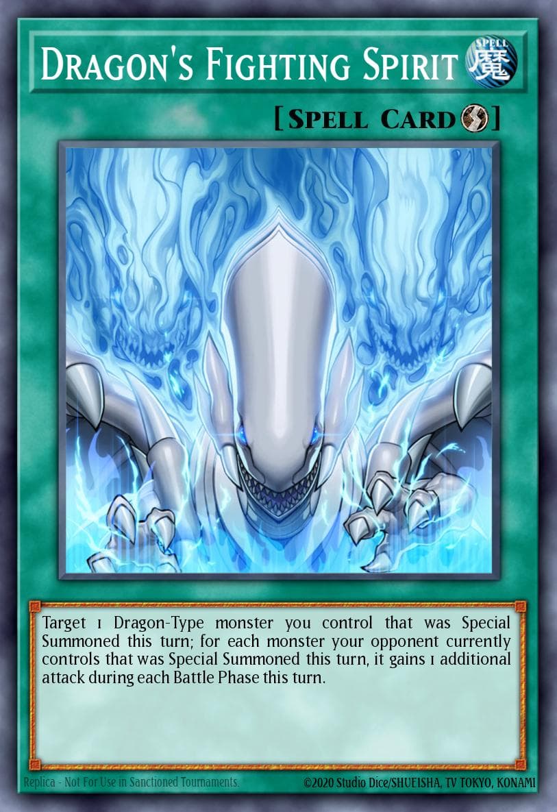 Dragon's Fighting Spirit Yu-Gi-Oh! The Dark Side of Dimensions Movie Pack: Gold Edition card