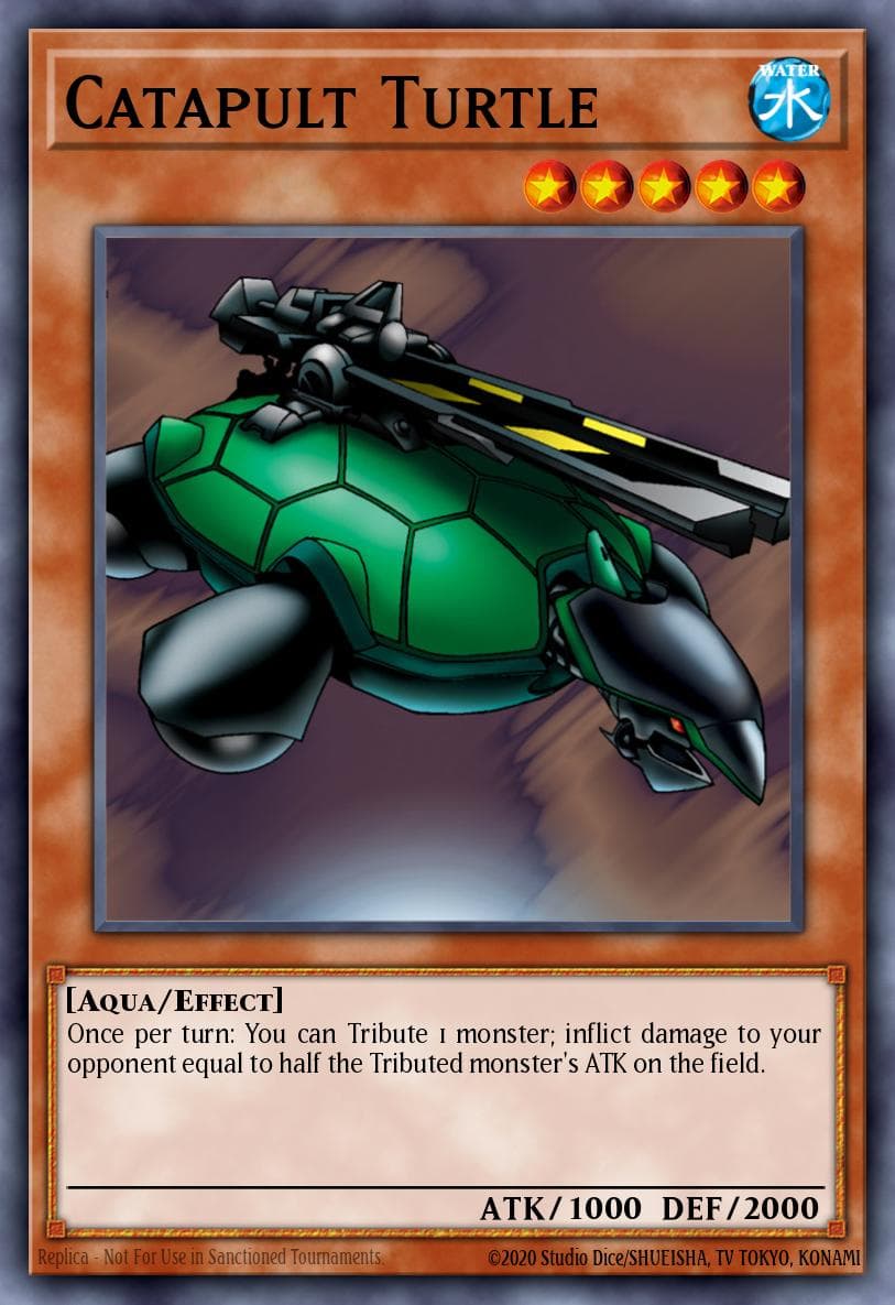 Catapult Turtle 游戏王 card