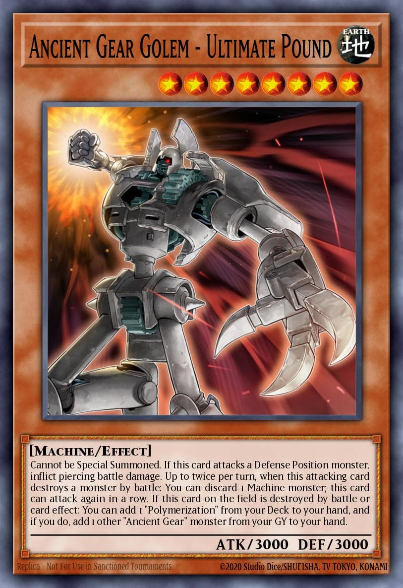 Ancient Gear Golem - Ultimate Pound Code of the Duelist Special Edition card