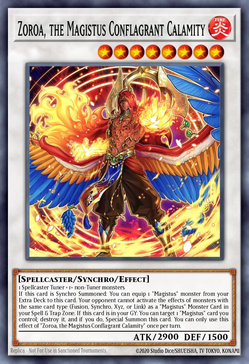 Zoroa, the Magistus Conflagrant Calamity Burst of Destiny card