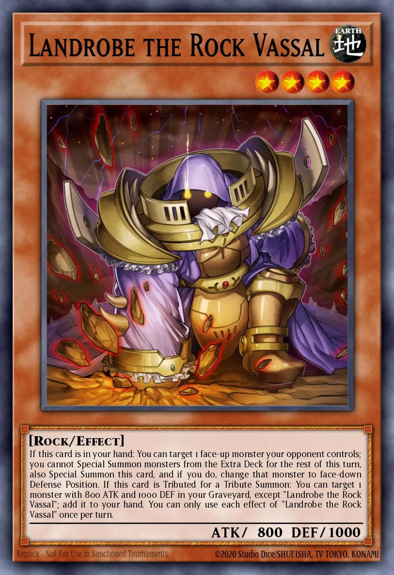 Landrobe the Rock Vassal Emperor of Darkness Structure Deck card