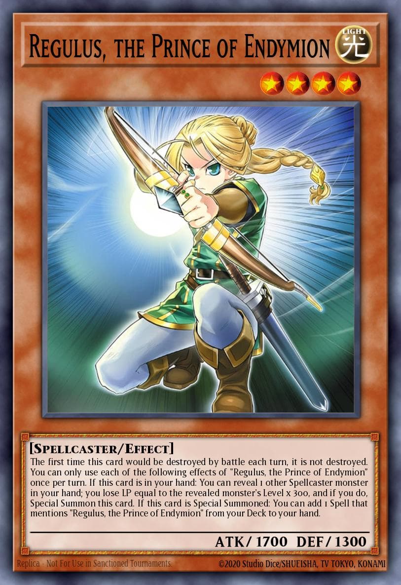 恩底弥翁之圣月皇太子 雷格鲁斯 游戏王 card