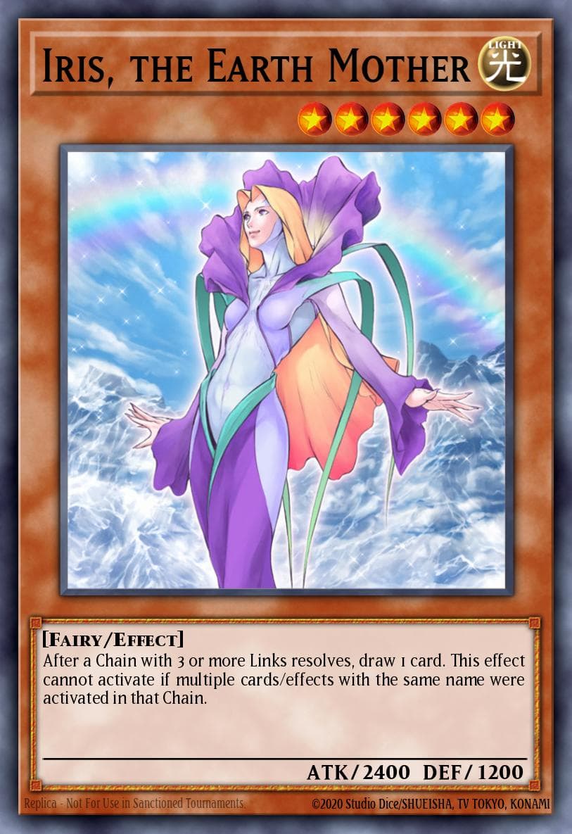 Iris, the Earth Mother Cyberdark Impact card