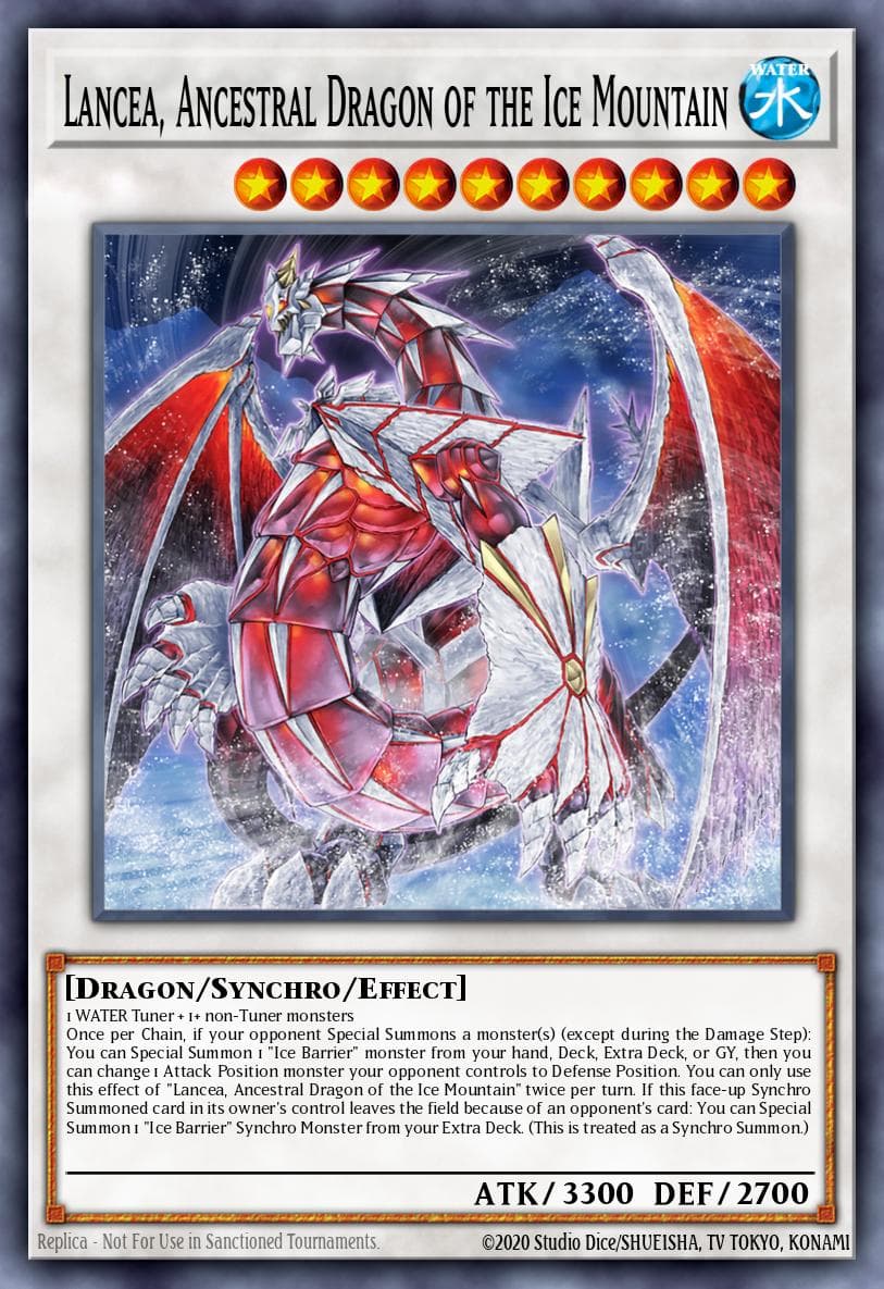 Lancea, Ancestral Dragon of the Ice Mountain Battles of Legend: Terminal Revenge card