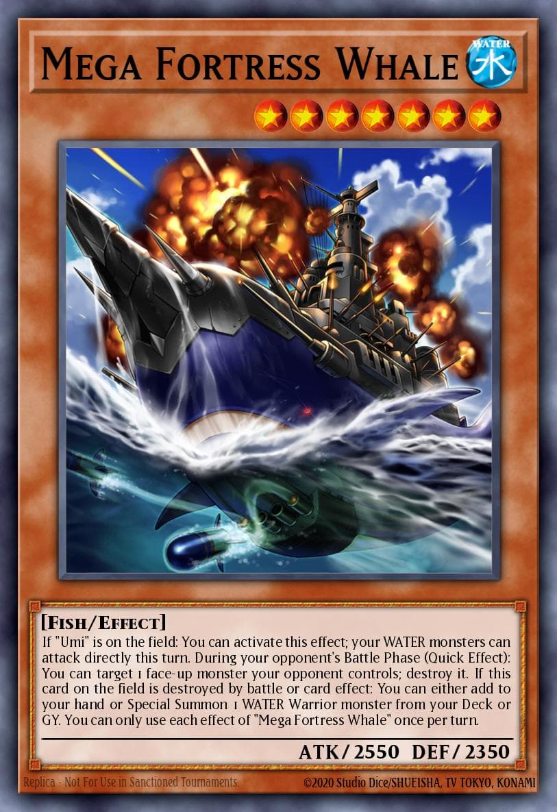 Mega Fortress Whale Legendary Duelists: Duels From the Deep card