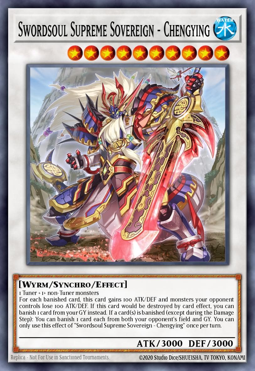 Swordsoul Supreme Sovereign - Chengying Burst of Destiny card