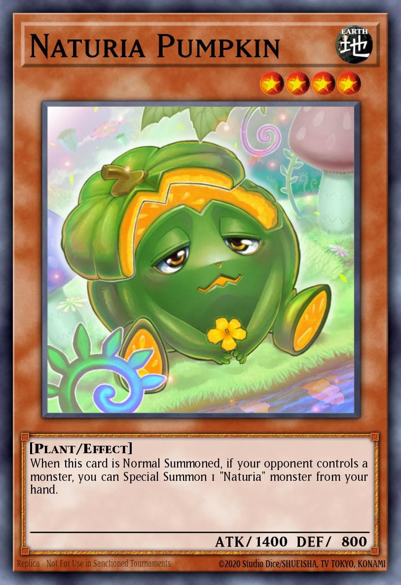 Naturia Pumpkin 游戏王 card