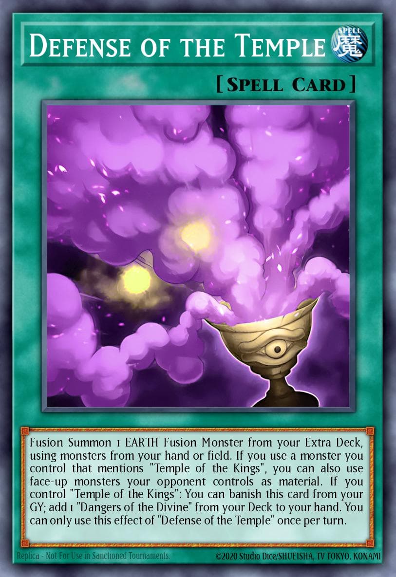 Defense of the Temple Maze of the Master card