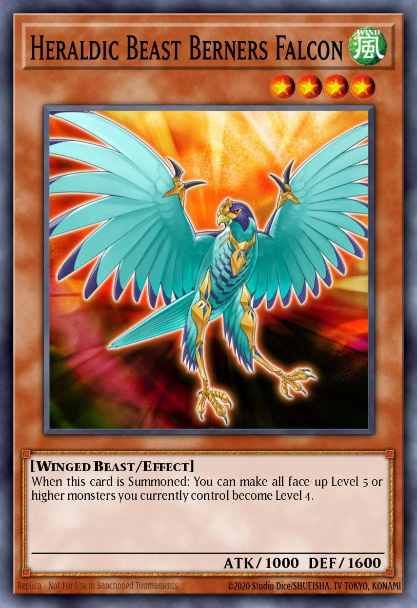 Heraldic Beast Berners Falcon Battles of Legend: Monster Mayhem card