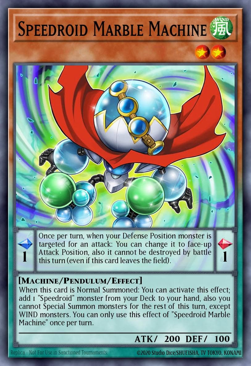 Speedroid Marble Machine Duel Overload card