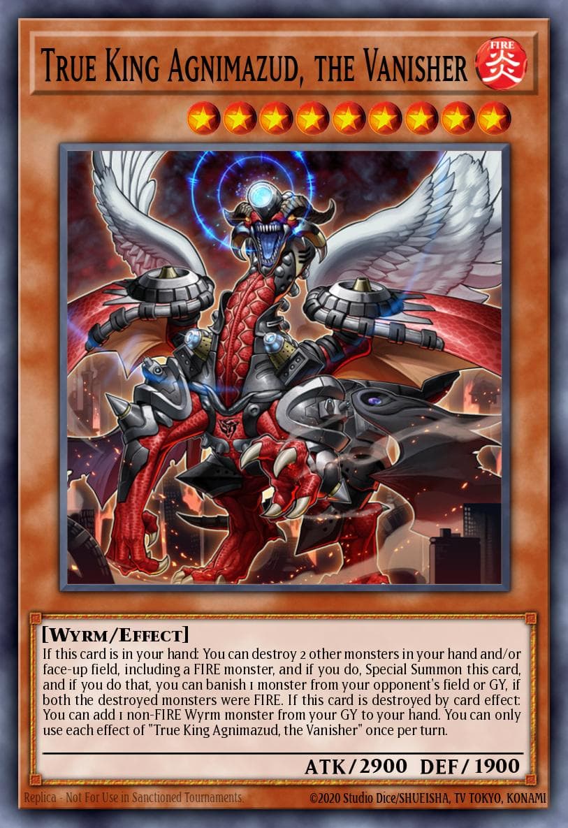 True King Agnimazud, the Vanisher Structure Deck: Fire Kings card