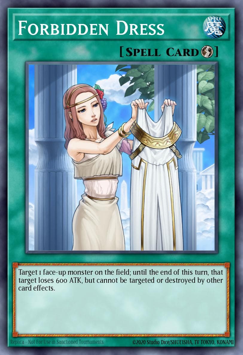 Forbidden Dress Premium Gold card