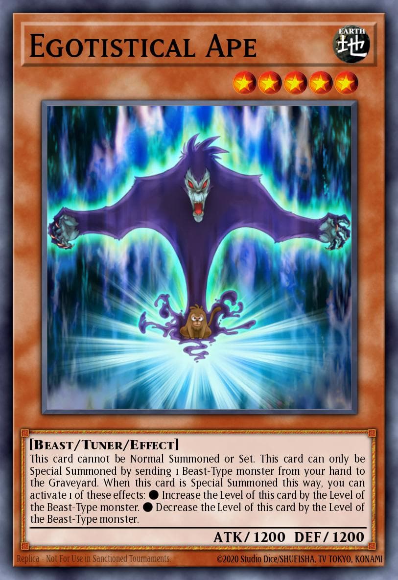 Egotistical Ape 遊戲王 card