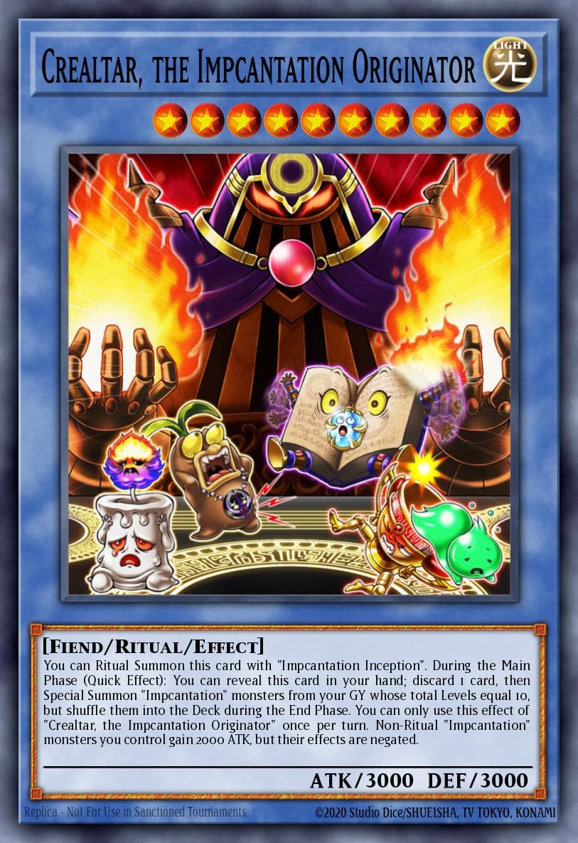 Crealtar, the Impcantation Originator Dark Neostorm Special Edition card