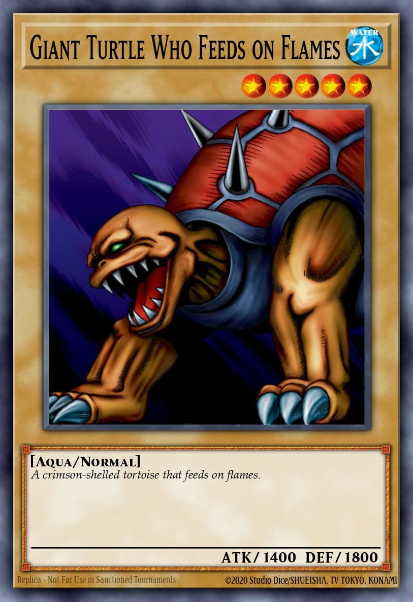 Giant Turtle Who Feeds on Flames Spell Ruler card