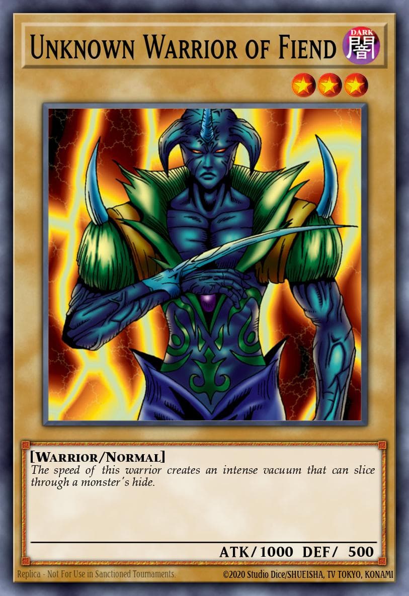 Unknown Warrior of Fiend Starter Deck: Kaiba card