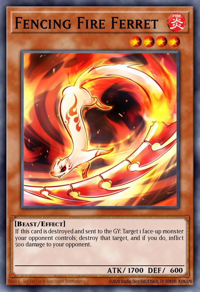 Fencing Fire Ferret Master of Pendulum Structure Deck card