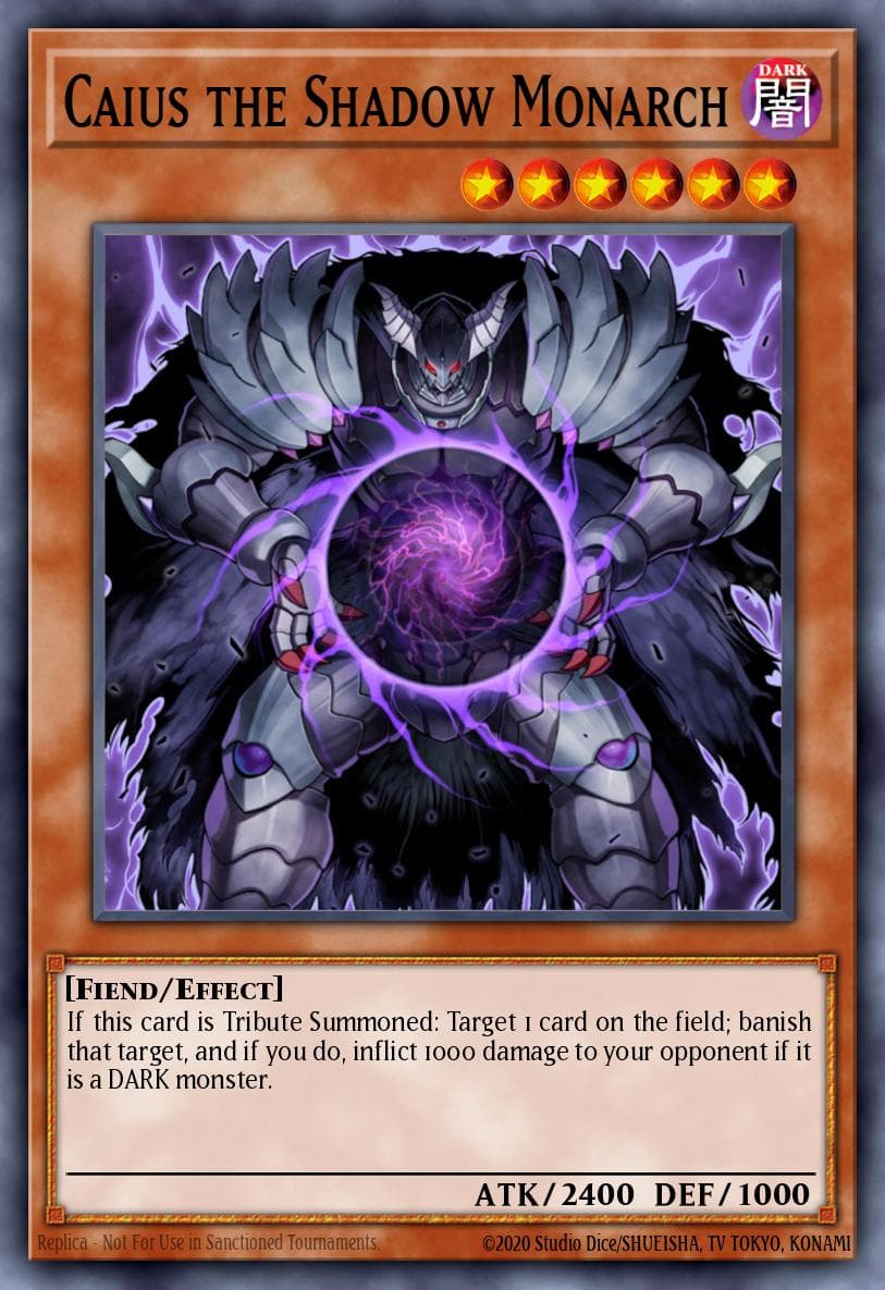 Caius the Shadow Monarch Premium Gold card