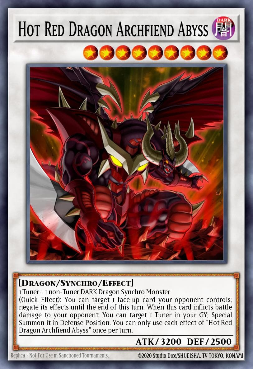 Hot Red Dragon Archfiend Abyss High-Speed Riders card