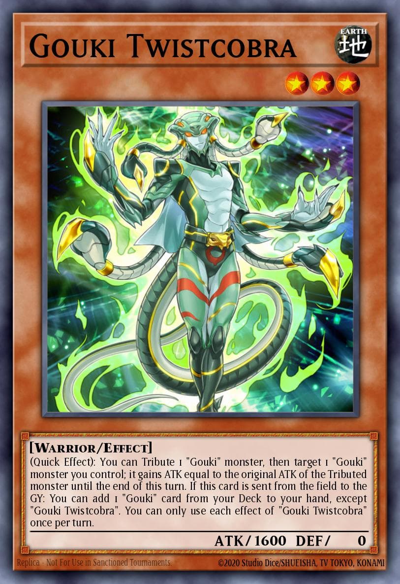 Gouki Twistcobra Code of the Duelist Special Edition card