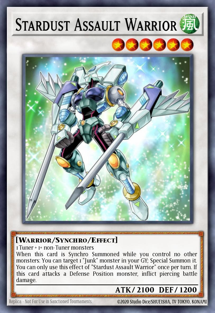 Stardust Assault Warrior Legendary Duelists: Synchro Storm card