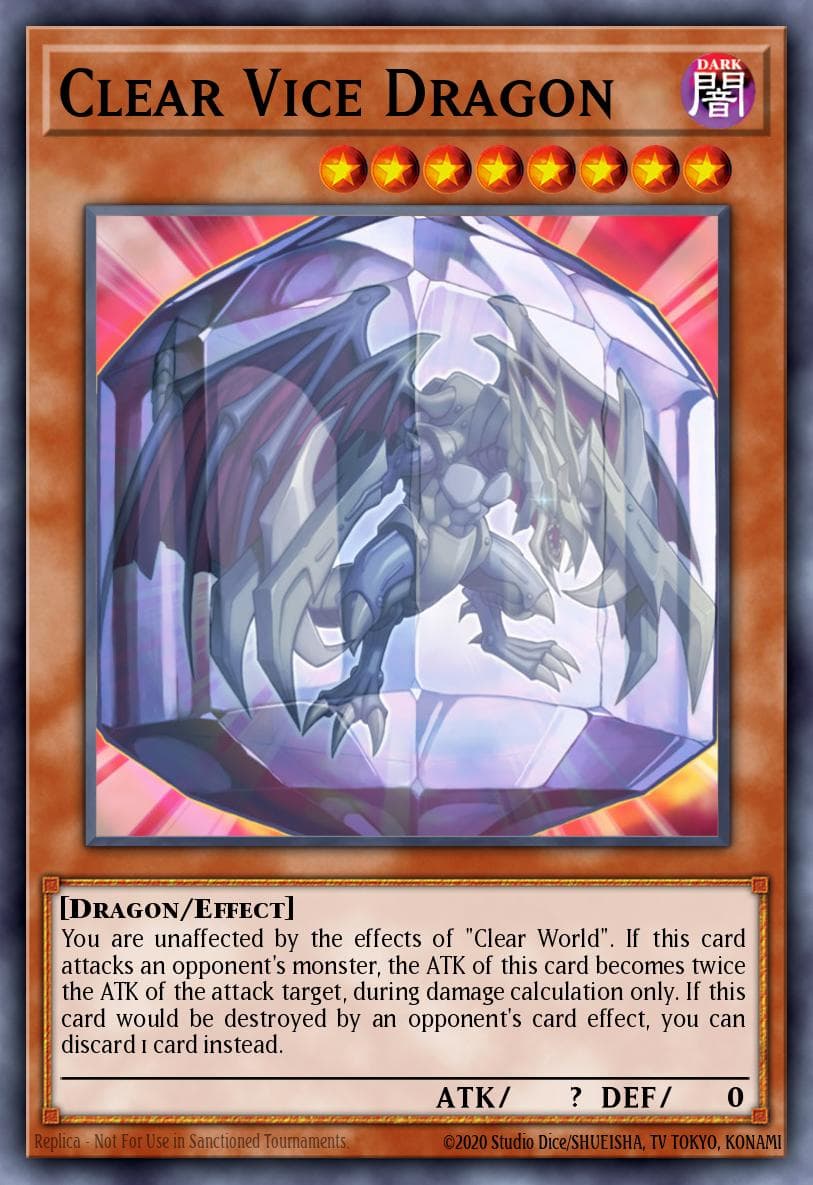 Clear Vice Dragon Stardust Overdrive: Special Edition card