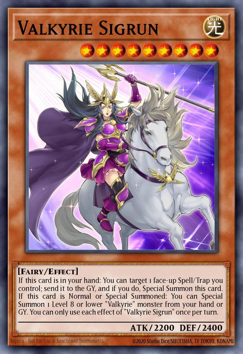 Valkyrie Sigrun Toon Chaos card
