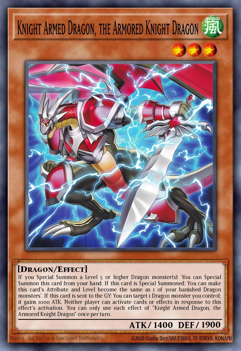 Knight Armed Dragon, the Armored Knight Dragon The Infinite Forbidden card