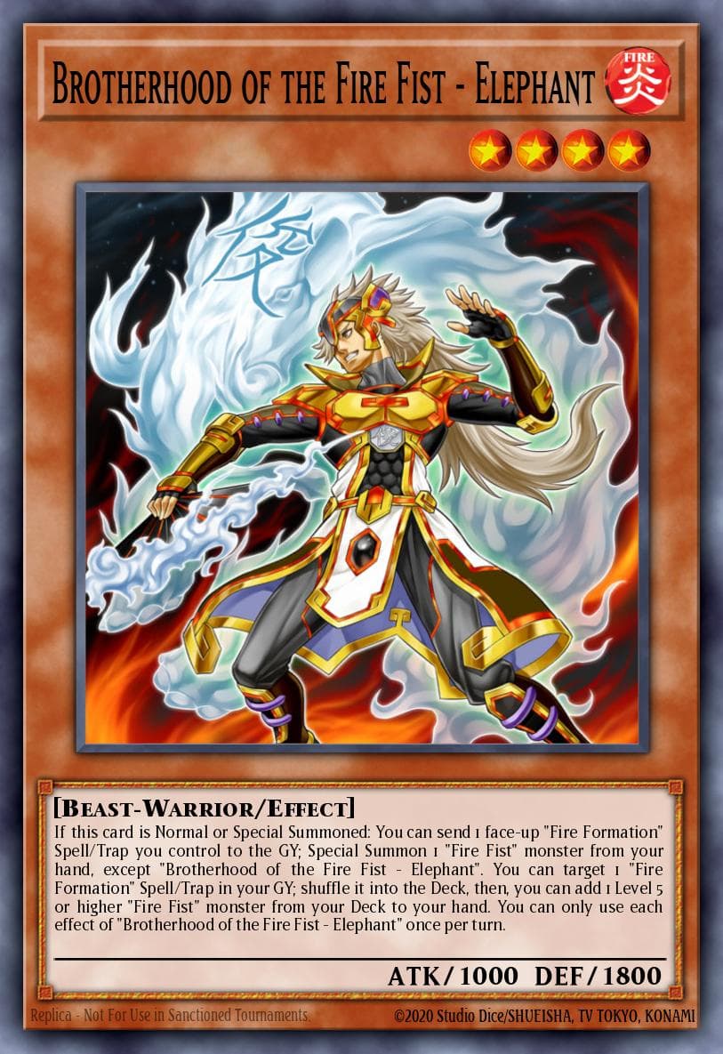 Brotherhood of the Fire Fist - Elephant Fists of the Gadgets card