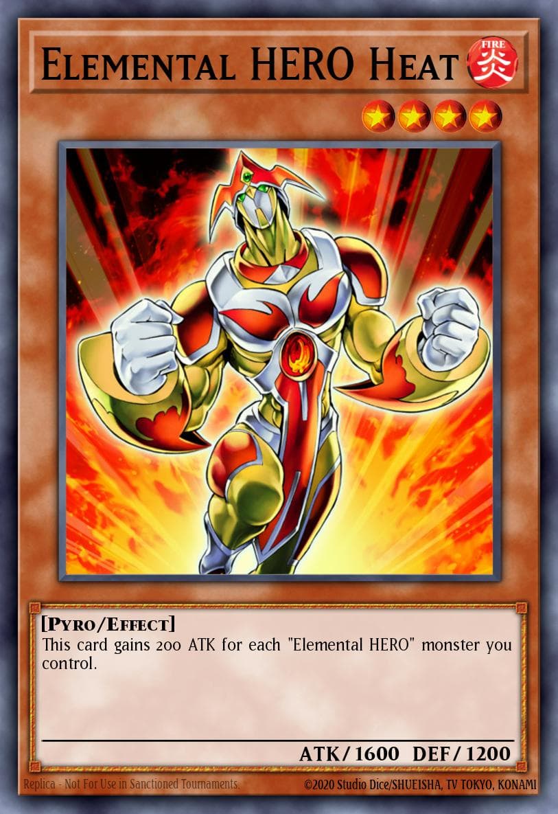 Elemental HERO Heat HERO Strike Structure Deck card