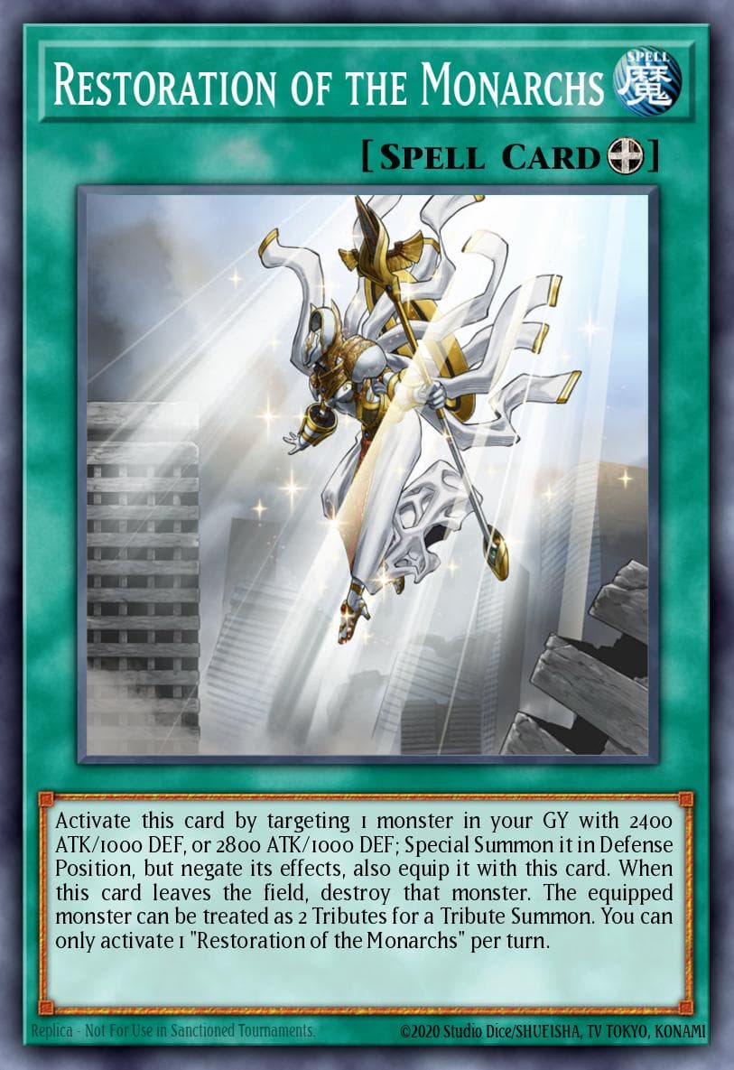 Restoration of the Monarchs Flames of Destruction Special Edition card