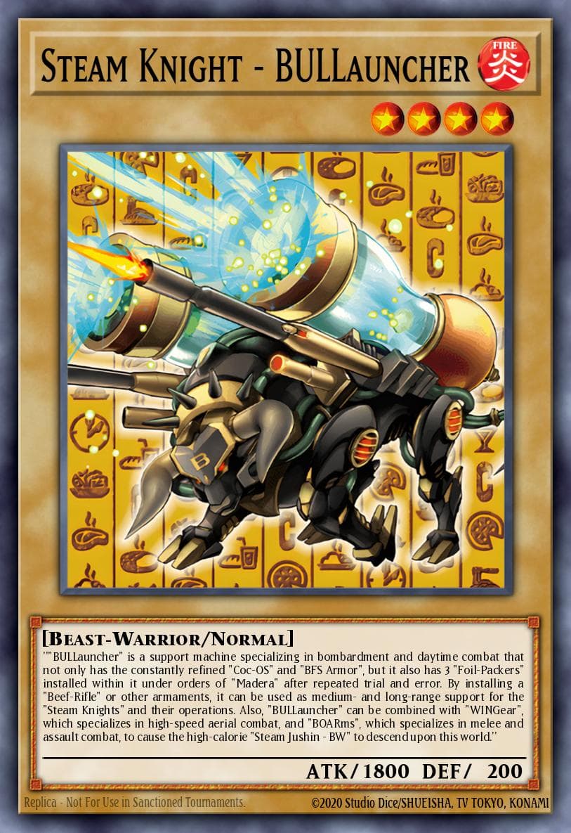 Steam Knight - BULLauncher 遊戲王 card