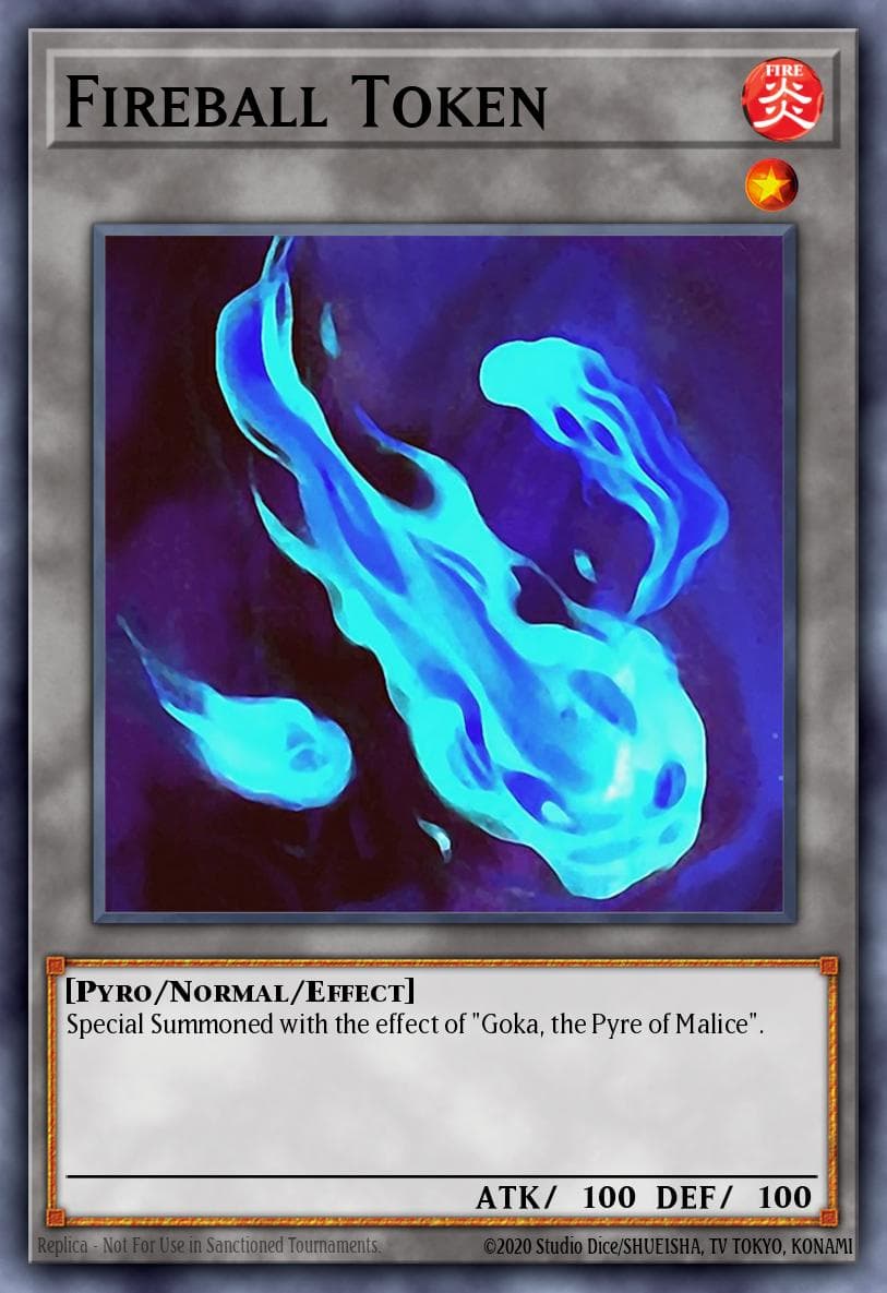Fireball Token 遊戲王 card