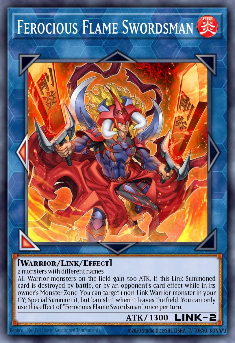 Ferocious Flame Swordsman Duel Overload card