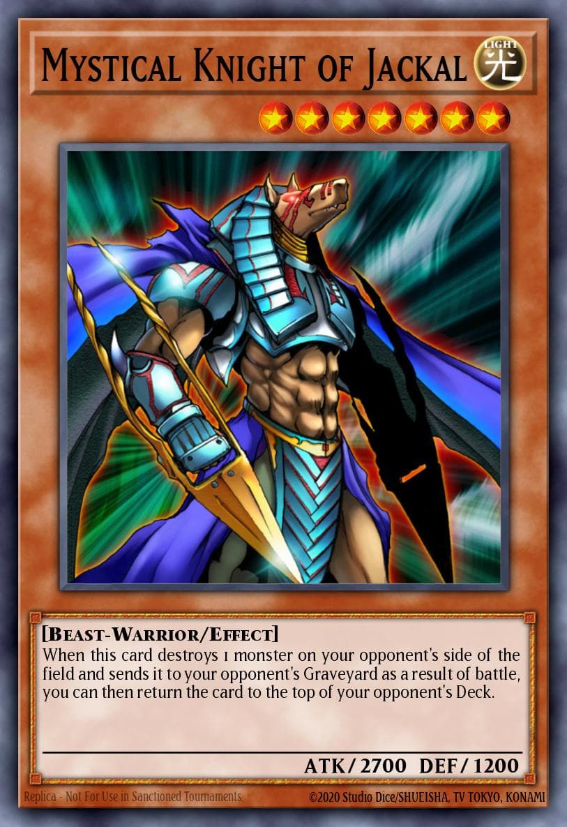 Mystical Knight of Jackal Pharaonic Guardian card