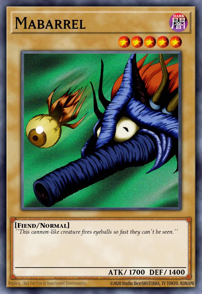 Mabarrel 遊戲王 card