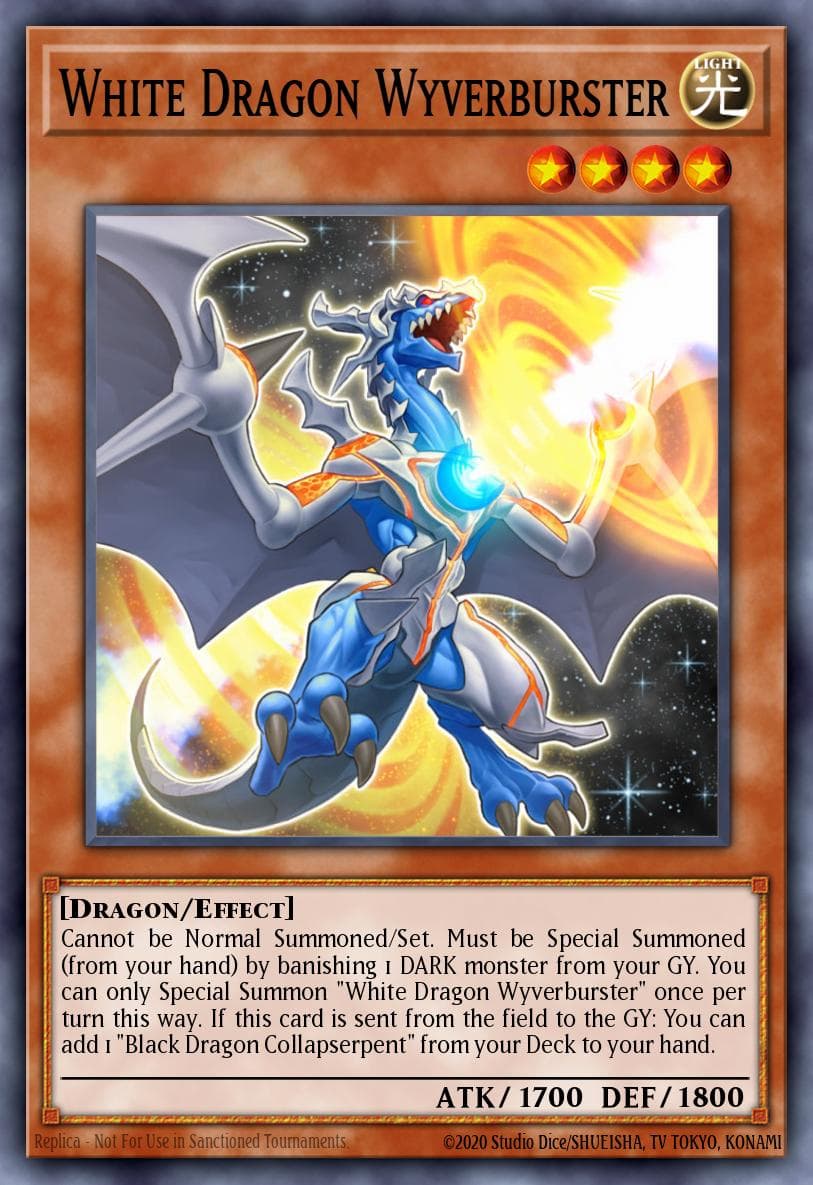 White Dragon Wyverburster Rise of the True Dragons Structure Deck card