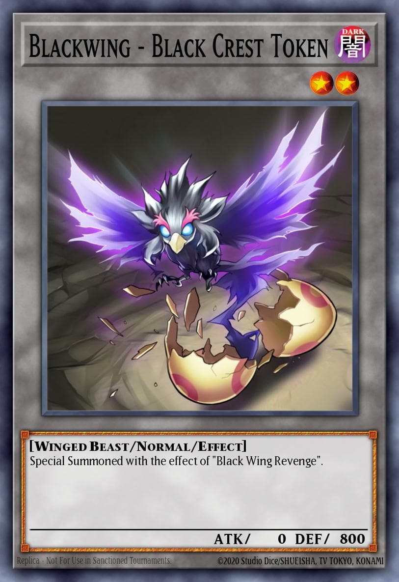 Blackwing - Black Crest Token 游戏王 card